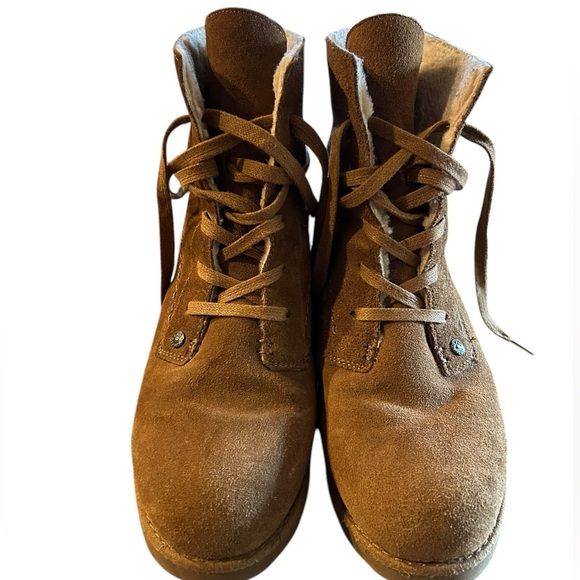 BEARPAW Women's Krista hickory Suede Slip On Winter Boot size 9 - Picture 2 of 7